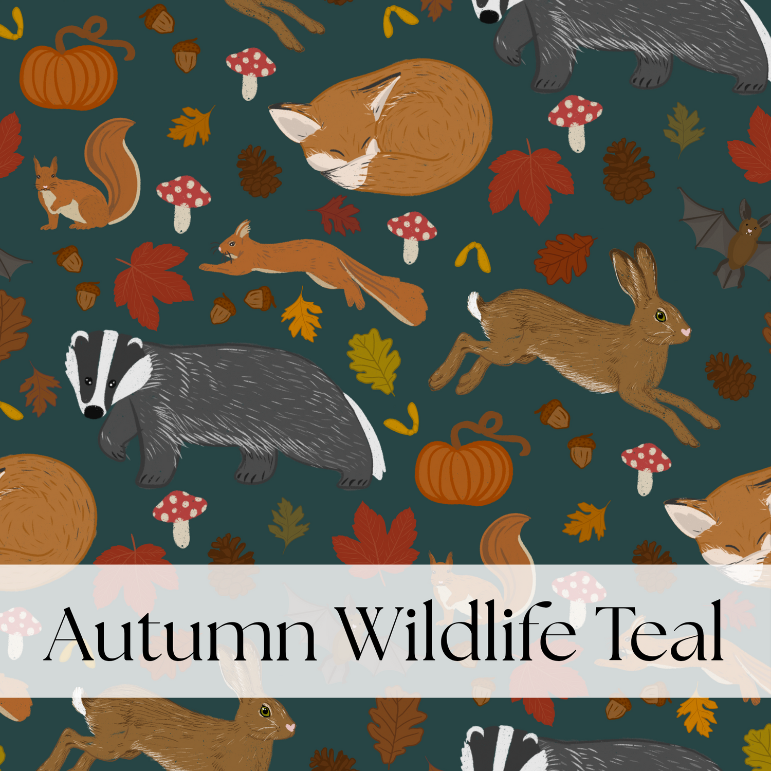 AUTUMN WILDLIFE TEAL