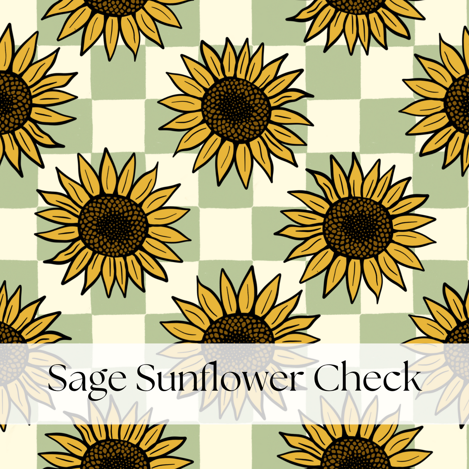 SAGE SUNFLOWER CHECK