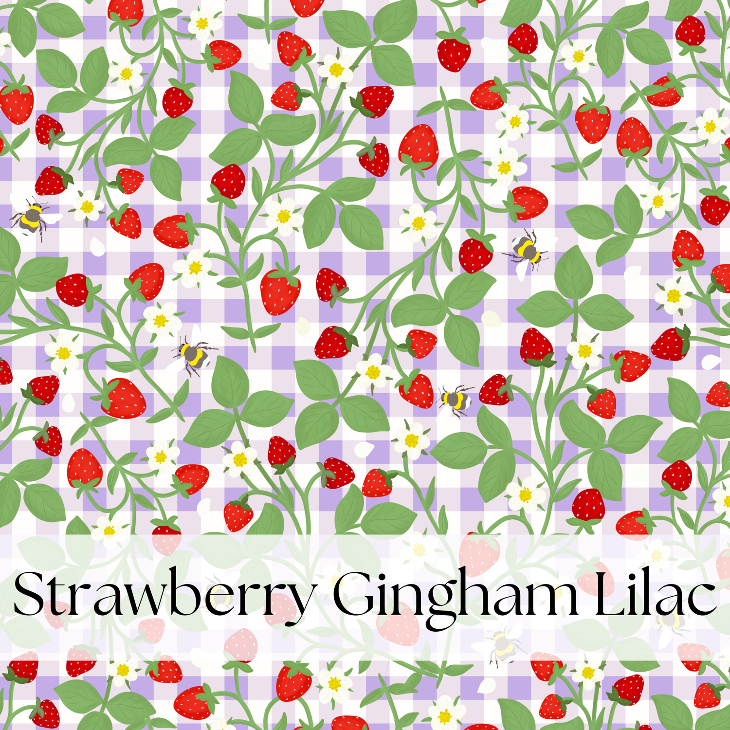 STRAWBERRY GINGHAM LILAC