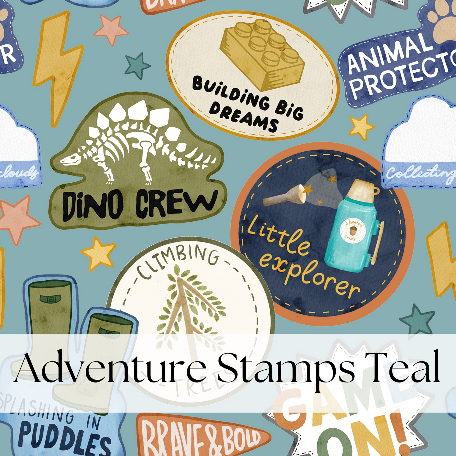 ADVENTURE STAMPS TEAL