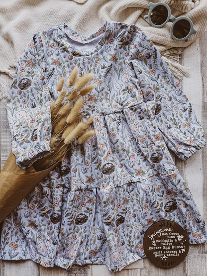 Tiered Dress | Long Sleeve | FLORALS
