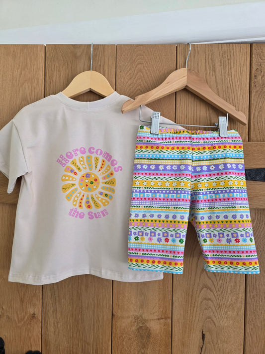Shorts and PNG Tee Set | SUMMER FAIRISLE