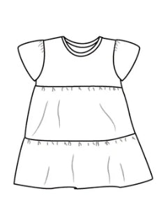 Tiered Dress | Short Sleeve | FLORALS