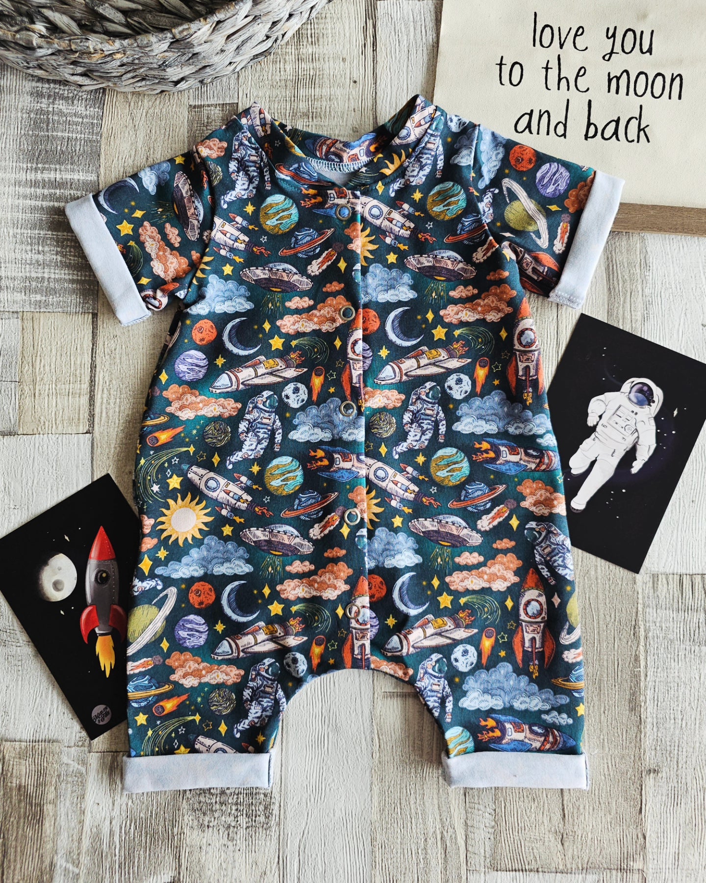Short Button Down Romper | TRANSPORT & SPACE
