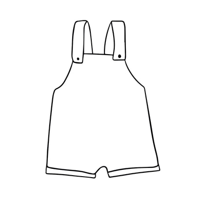 Shortie Dungarees | FLORALS