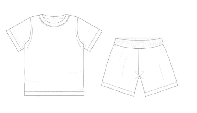 Shorts and Tee Set | MUTED CHECKS