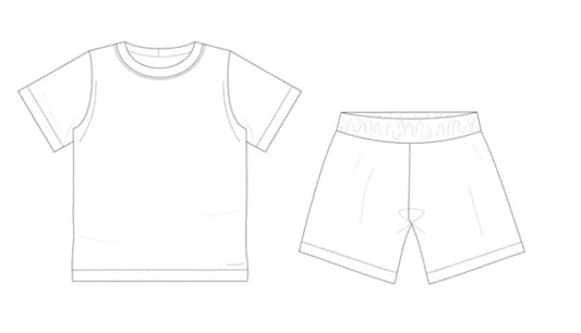 Shorts and Tee Set | MUTED CHECKS