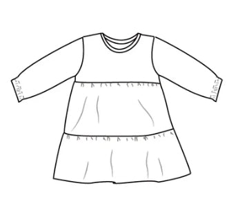 Tiered Dress | Long Sleeve | FLORALS